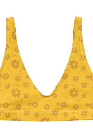 Recycled padded bikini top